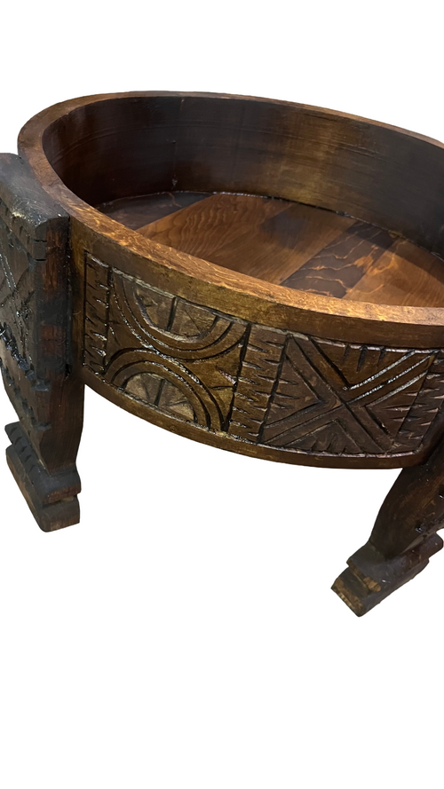 Hand painted Moroccan side table,oriental accents table, solid wood ,handmade boho decor