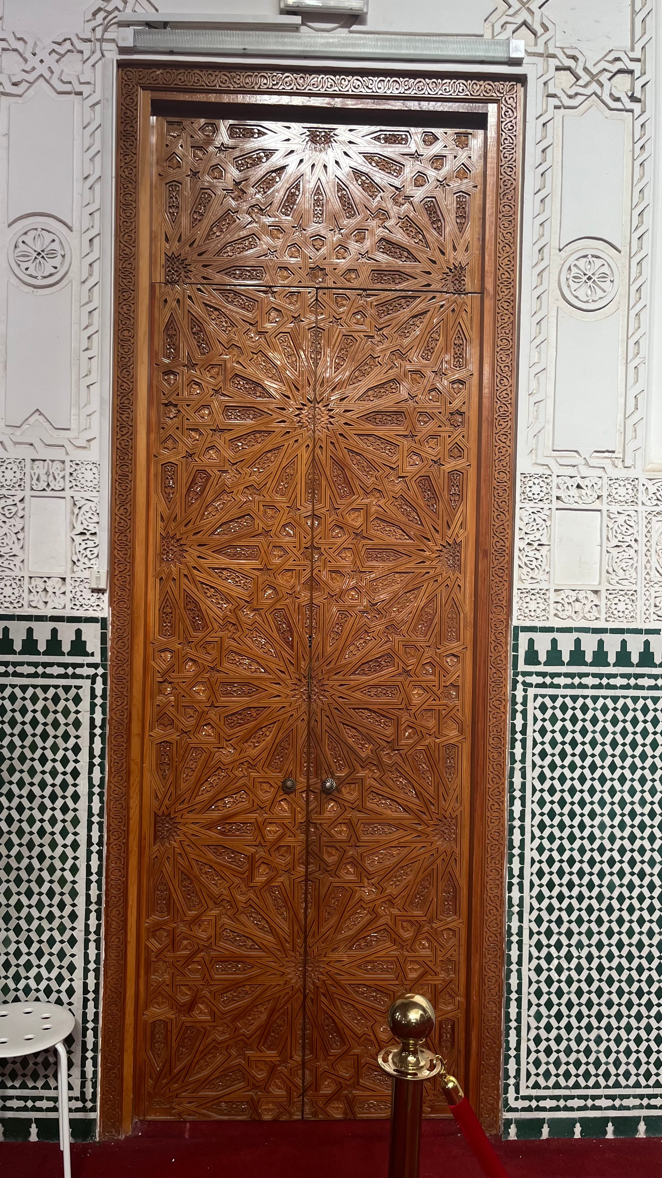 Hand-Carved Moroccan Cedar Wood Door – Arched Rustic Entryway, Statement Home Decor