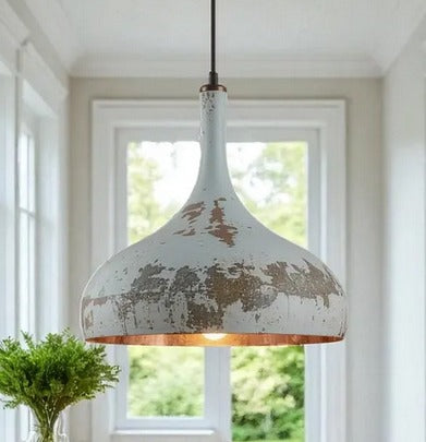 Handmade Brass Pendant Light – Vintage Bohemian Hanging Lamp – Moroccan Brass Ceiling Light – Rustic Boho Home Decor