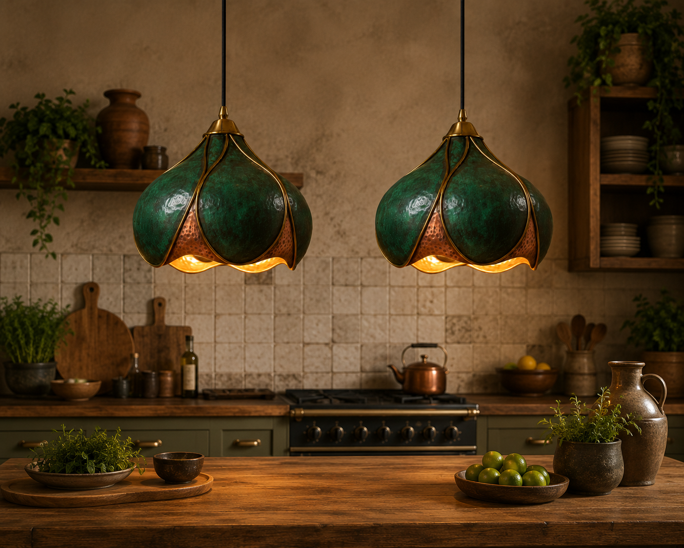 Handmade Brass Pendant Light – Vintage Bohemian Hanging Lamp – Moroccan Brass Ceiling Light – Rustic Boho Home Decor (Copie)