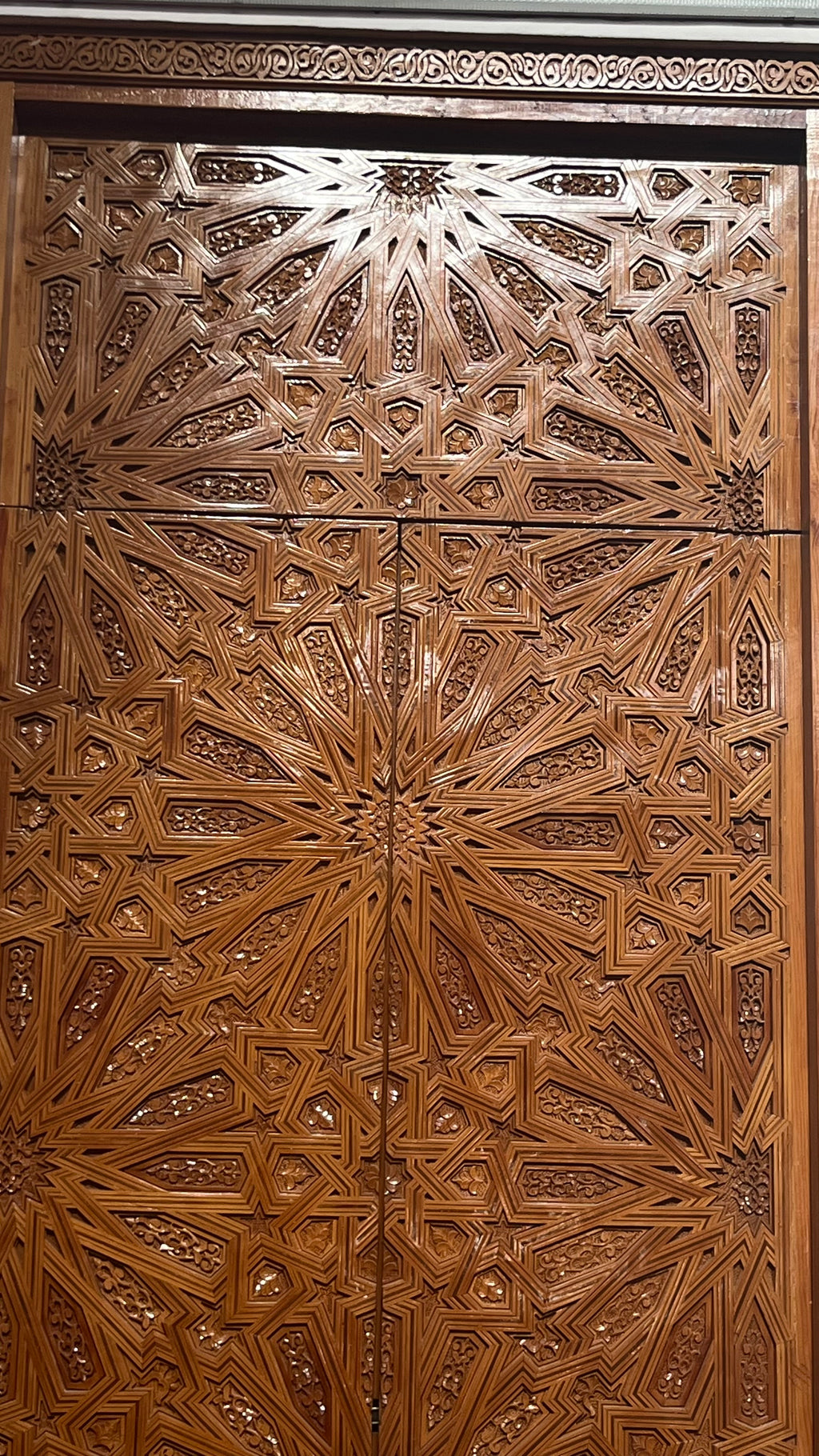 Hand-Carved Moroccan Cedar Wood Door – Arched Rustic Entryway, Statement Home Decor