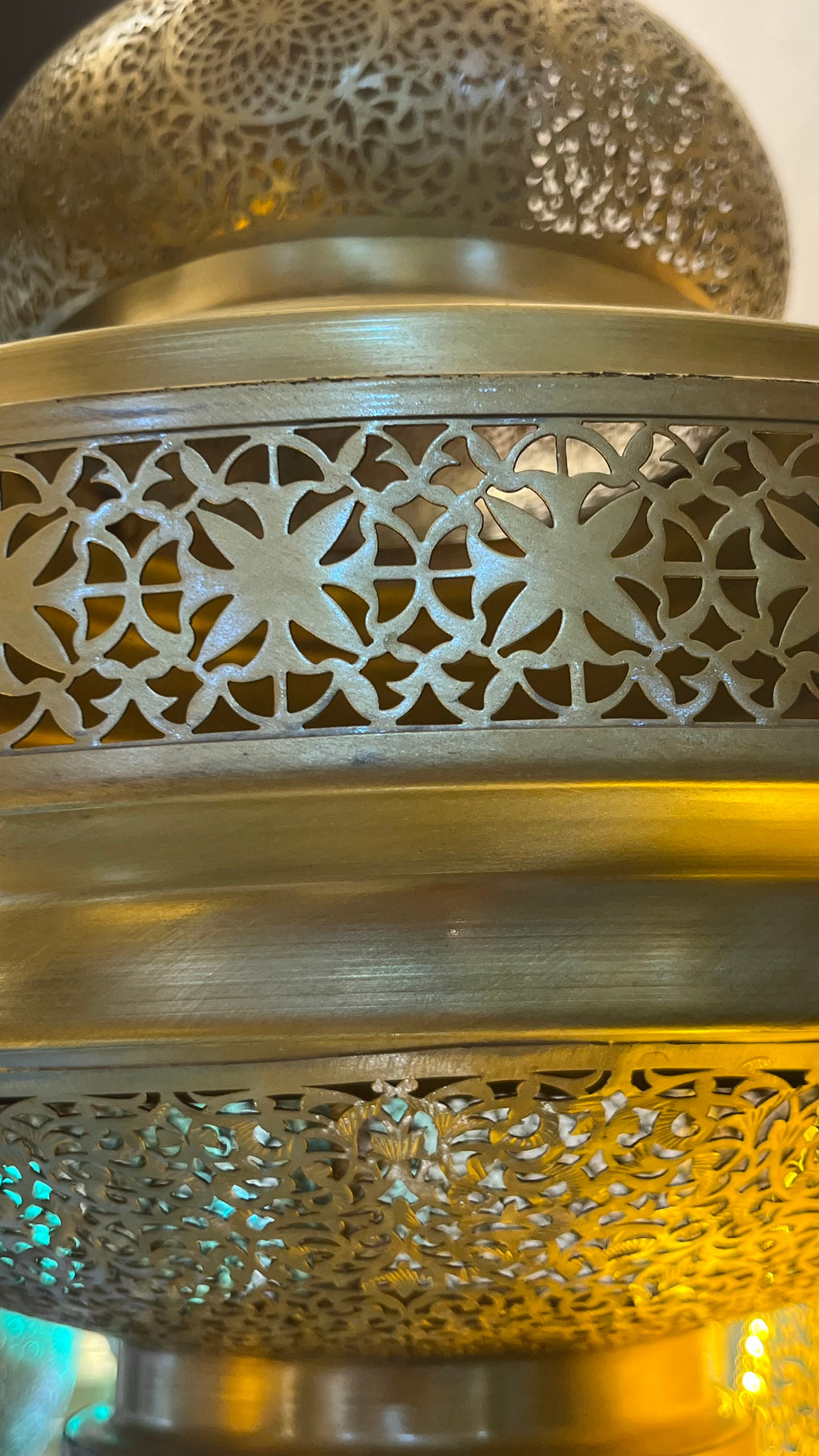 Handmade Moroccan Brass Floor Lamp – Large Pierced Brass Lantern – Bohemian Arabic Lighting – Luxury Home Decor – Artisan Metal Lamp