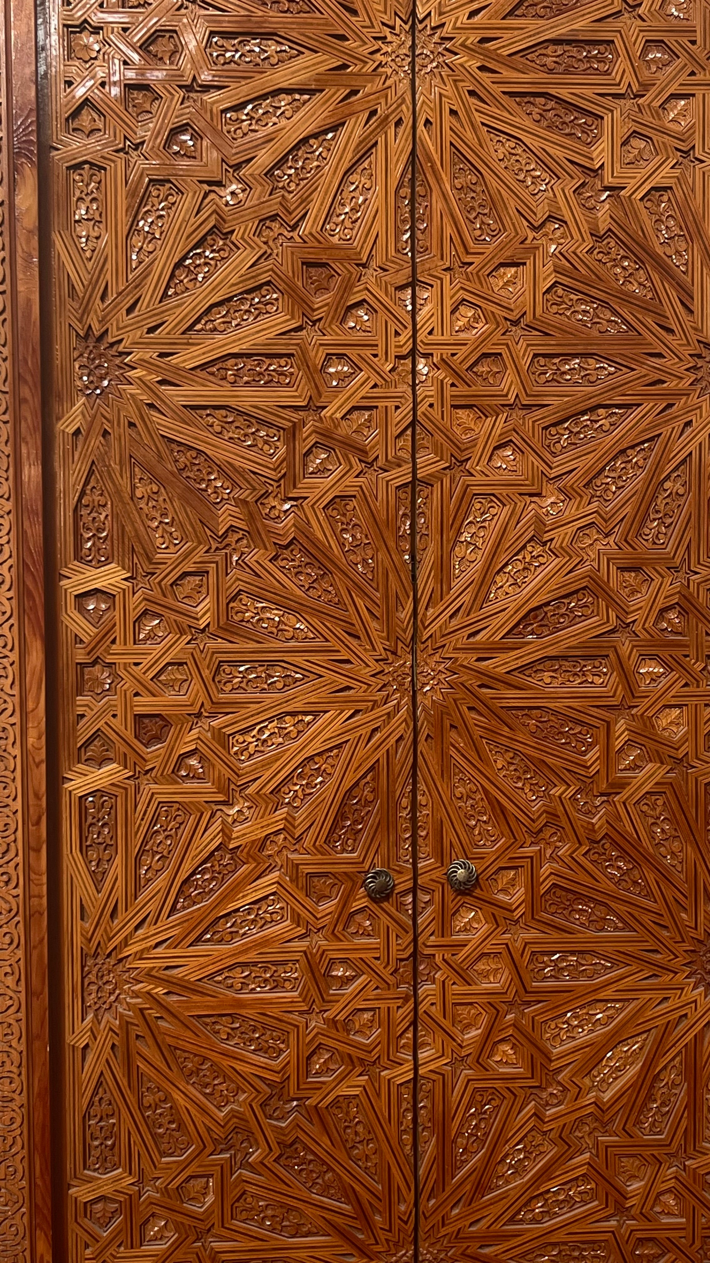 Hand-Carved Moroccan Cedar Wood Door – Arched Rustic Entryway, Statement Home Decor