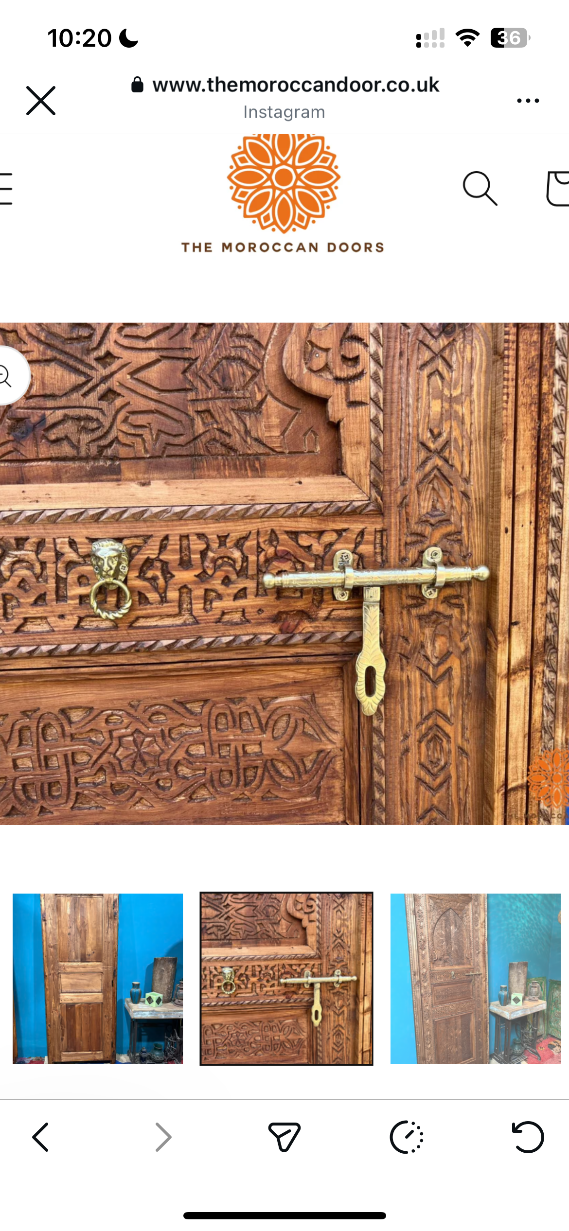 Hand-Carved Moroccan Cedar Wood Door – Arched Rustic Entryway, Statement Home Decor