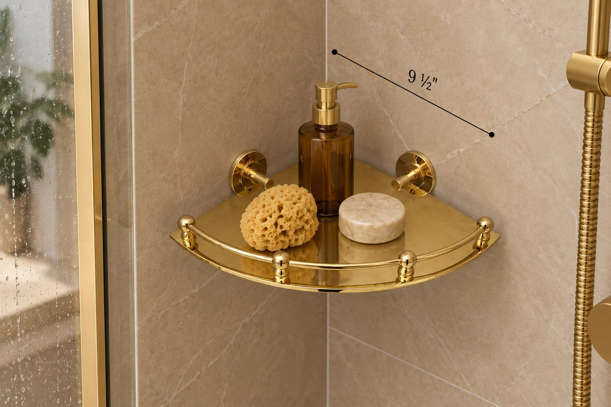 Handmade Unlacquered Brass Corner Shelf Bracket – Wall-Mounted Brass Shelf Support moroccan artisanal