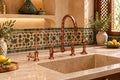 Short-Leg Oil-Rubbed Bronze Kitchen Bridge Faucet